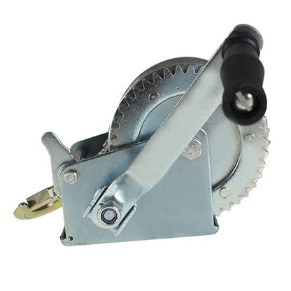 Solid Spare 1600lbs Hand Winch Boat Winch Winch W/10m (32ft) Cable Two-Way Adjustable