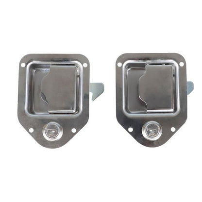 Solid Spare 4-3/8" 3-1/4" Latch Paddle Handle For RV Trailer 2 set Toolbox Lock Door Key
