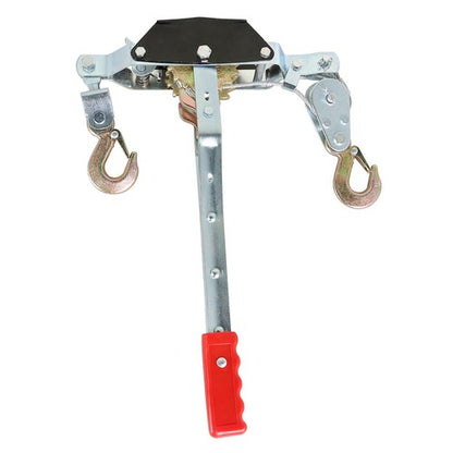 Solid Spare 2 Ton Dual Gear Power Puller Ratcheting Gear Pulley System New