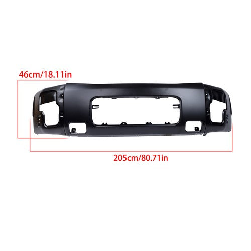 Solid Spare Split Type Front Bumper Face Bar Steel 62022ZR00A For Nissan Titan 2004-2015