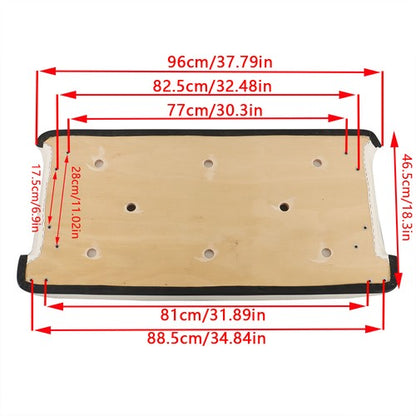 Solid Spare Seat Bottom Cushion Assembly Set For Club Car DS Golf Cart White 1981-2000.5
