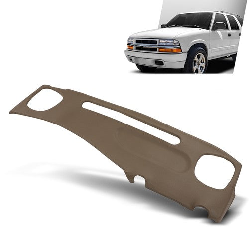 Solid Spare Fit For 98-02 Chevy S10 Blazer GMC S15 Jimmy TPE Dash Board Cap Cover Pad Beige