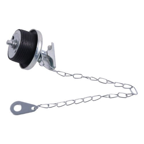 Solid Spare 2" Oil Filter Cap w/Chain 107981 for CASE D-429 Komatsu MX09 Doosan MEGA 500-V