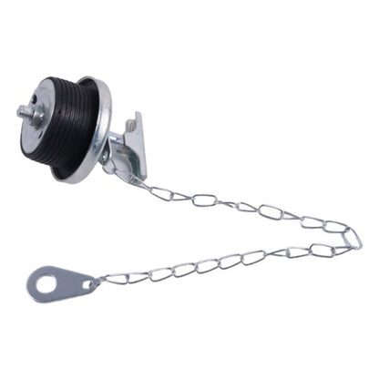 Solid Spare 2" Oil Filter Cap w/Chain 107981 for CASE D-429 Komatsu MX09 Doosan MEGA 500-V