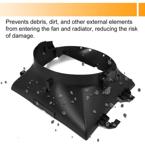 Solid Spare For Dodge Ram 1500 2500 3500 09-18 4.7L 5.7L Engine Cooling Radiator Fan Shroud