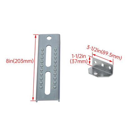 Solid Spare (2) 8" Boat Trailer Swivel Top Bunk Board Brackets Bolster For 2 x 4 Crossmember