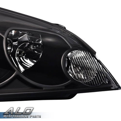 Solid Spare For 06-16 Chevy Impala Limited Black Housing Amber Corner Headlight Headlamps