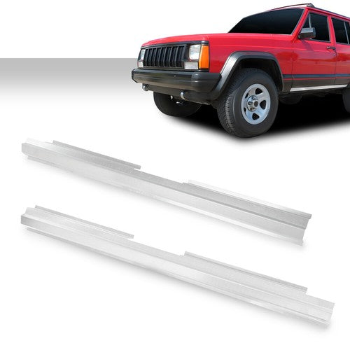 Solid Spare Slip-on Rocker Panel Left & Right Fit For 84-01 Jeep Cherokee Wagoneer 4-Door