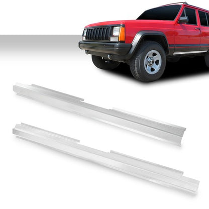 Solid Spare Slip-on Rocker Panel Left & Right Fit For 84-01 Jeep Cherokee Wagoneer 4-Door