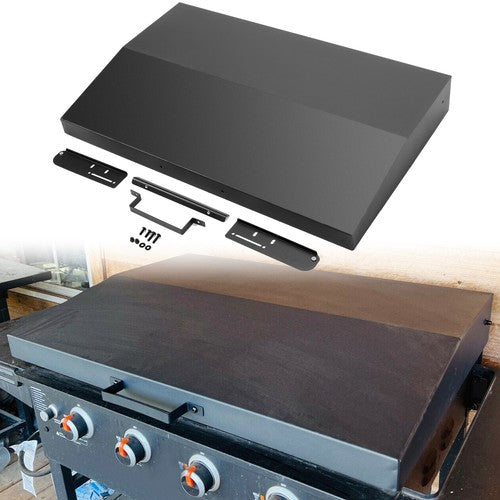 Solid Spare Hinged Lid Cover for Blackstone 36" Griddle with Rear Grease Collection - Black