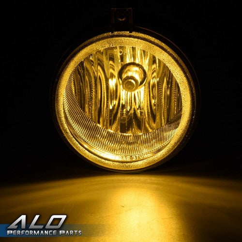 Solid Spare Fit For Dodge Challenger Charger Nitro Avenger Yellow Front Fog Lights+Bulbs