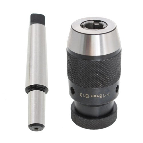 Solid Spare Keyless Precision Self Tighten Lathe Drill Chuck & Taper Arbor MT3-B18 1-16m