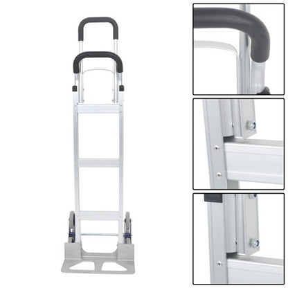 Solid Spare Heavy Duty Stair Climbing Hand Truck 550 LB Capacity 2 in 1 & Handles