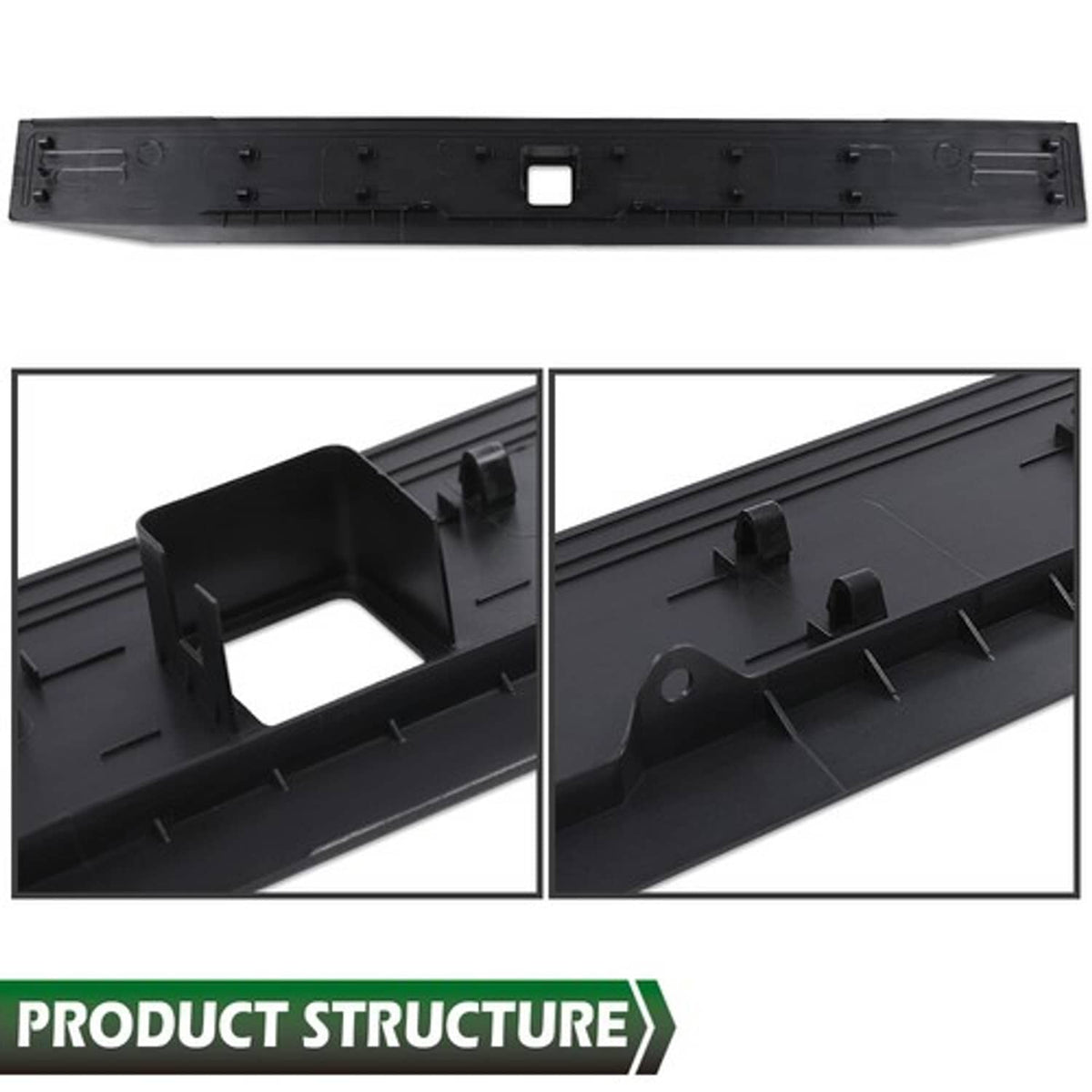Solid Spare Tailgate Molding Flexible Top Trim Cap For 2017-2022 Ford F-250 F-350 FO1904134