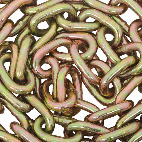 Solid Spare Binder Transport Chain G80 Steel 7100Lbs Tow Chain 3/8In × 20FT With Grab Hooks