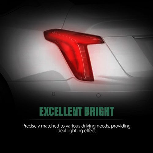 Solid Spare LED DRL Tail Light Fit For 2020-2025 Cadillac CT5 Rear Lamp Left Side LH