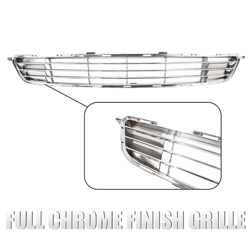 Fits 2009-2010 Toyota Corolla LE CE Front Bumper Lower Chrome Grille Grill