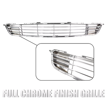 Fits 2009-2010 Toyota Corolla LE CE Front Bumper Lower Chrome Grille Grill