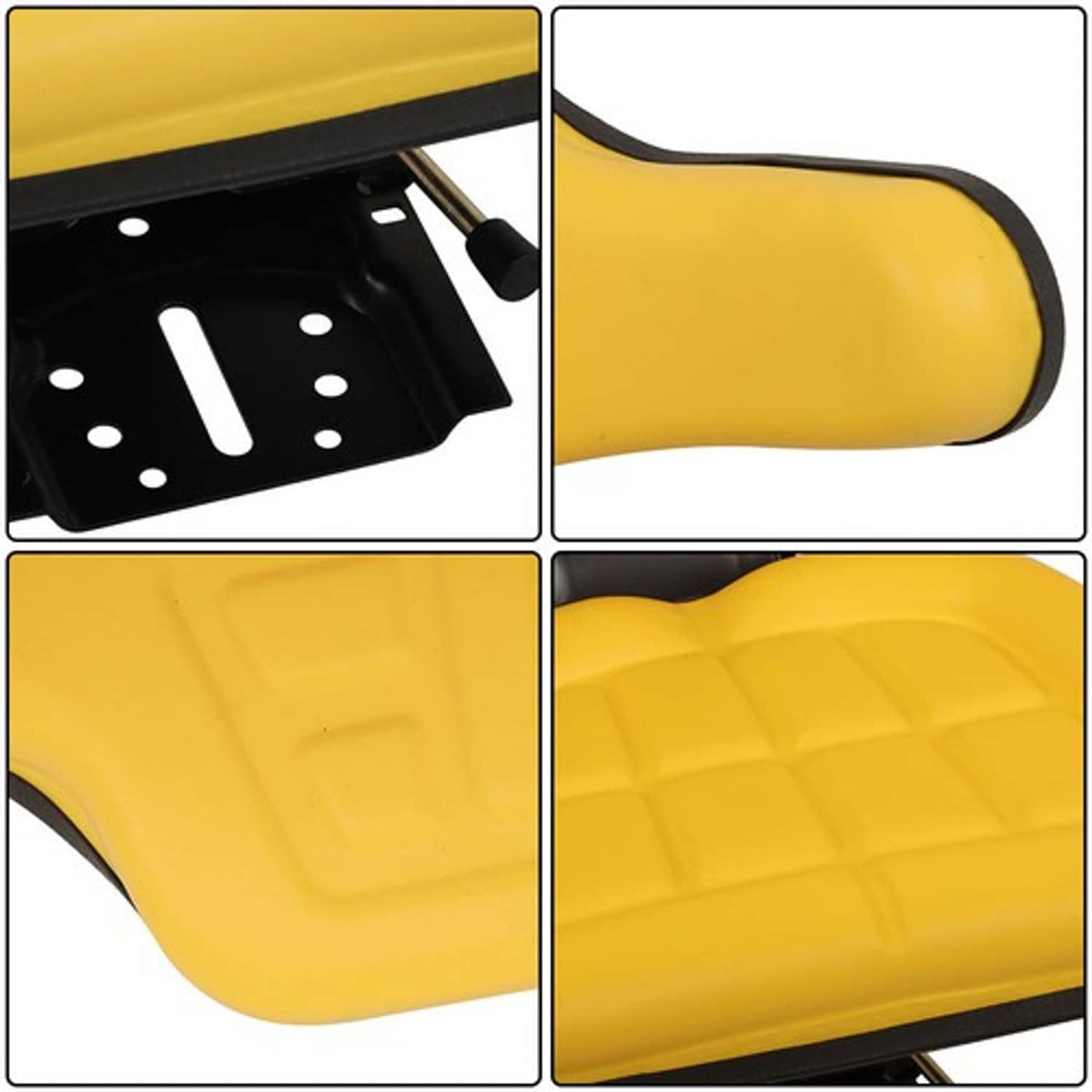 Solid Spare Universal Yellow Tractor Seat Wrap Around Style for John Deere & More