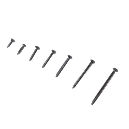 Solid Spare 485Pcs Black Wood Screws Assortment Kit, #6#8#10 round Head,Truss Head,Flat Head