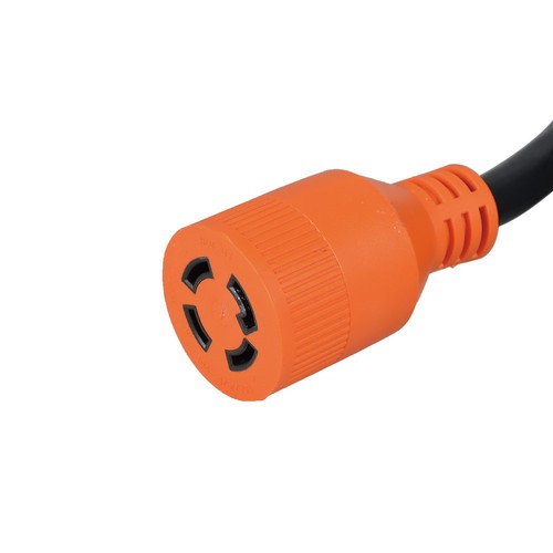 Solid Spare 25FT 30 Amp Generator RV Power Extension Cord Twist Lock NEMA L14-30P/R 4-Prong