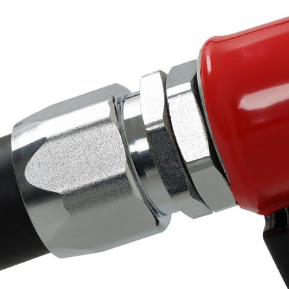 Solid Spare 1" x 33' Retractable Swivel Rewind W/Auto Fueling Gun Diesel Hose Reel For Truck