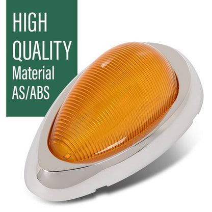 Solid Spare Fit For Freightliner Sleeper Cab Trucks Side Marker Turn Signal LED Lights