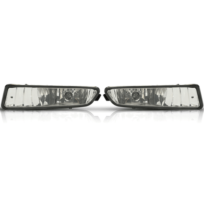Solid Spare Fit 2002-2003 Acura TL Sedan Front Bumper Driving Fog Lights Lamps w/Bulb L+R