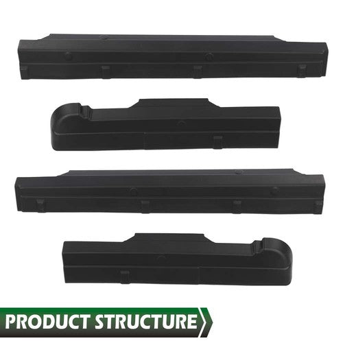 Solid Spare Rocker Panels Guard Fit For 07-13 Chevy Silverado/GMC Sierra 1500 Extended Cab