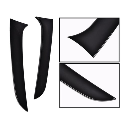 Solid Spare Fit For 12-19 BMW F20 F21 Glossy Rear Window Spoiler Side Wing Trim Cover