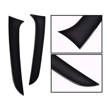 Solid Spare Fit For 12-19 BMW F20 F21 Glossy Rear Window Spoiler Side Wing Trim Cover