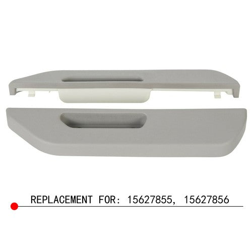 Solid Spare Front Left&Right Door Armrest for Chevy GMC C/K 1500 2500 3500 1988-1994 90 Gray
