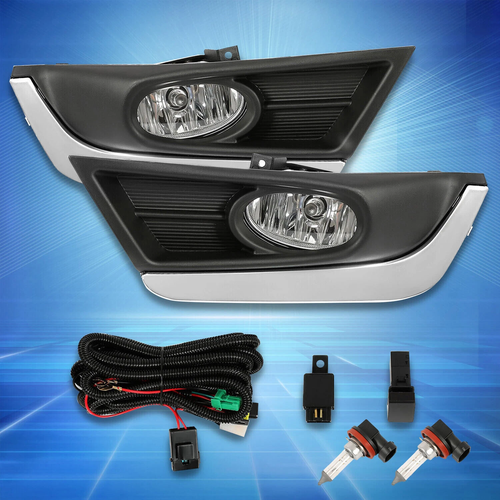 For 2017 2018 2019 Honda CR-V CRV Front Fog Lights Lamps w/Bulbs+Switch+Wiring