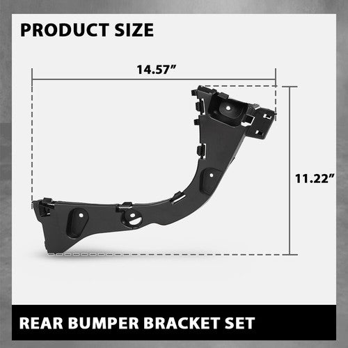 Solid Spare Rear Bumper Mounting Bracket Fit For 2015-2018 Ford Focus Left+Right Side