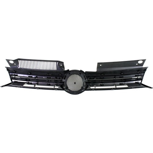 For 2010 2011-2014 VW Volkswagen Golf MK6 GTI Jetta Sportwagen Upper Black Grill