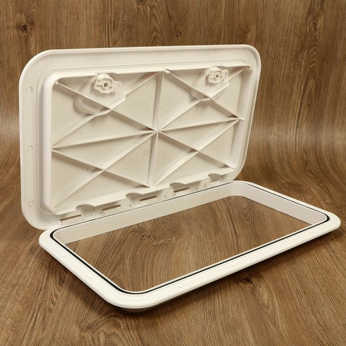 Solid Spare 2Pk Deck Marine Access Hatch & Lid 24" x 14" Boat Hatch Handle Marine Caravan RV
