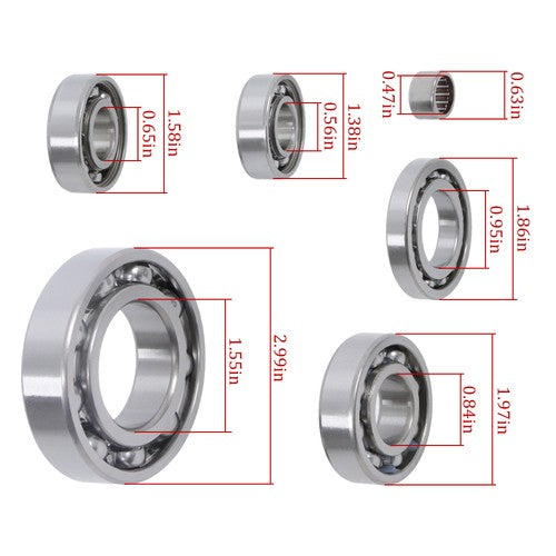 Solid Spare Bearing Kit Bearing+Oil Seal Fit For Honda TRX 350 822236 HR00055/HR00057/K078