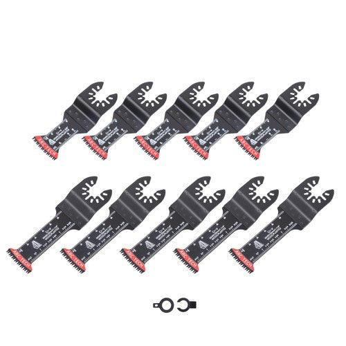 Solid Spare 10 PCS Oscillating Multitool Blades Kit Japanese Tooth Saw Blades Extra-Long