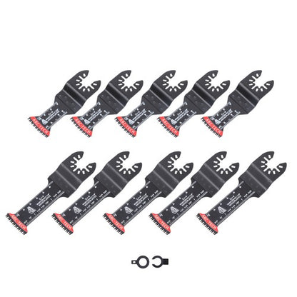 Solid Spare 10 PCS Oscillating Multitool Blades Kit Japanese Tooth Saw Blades Extra-Long