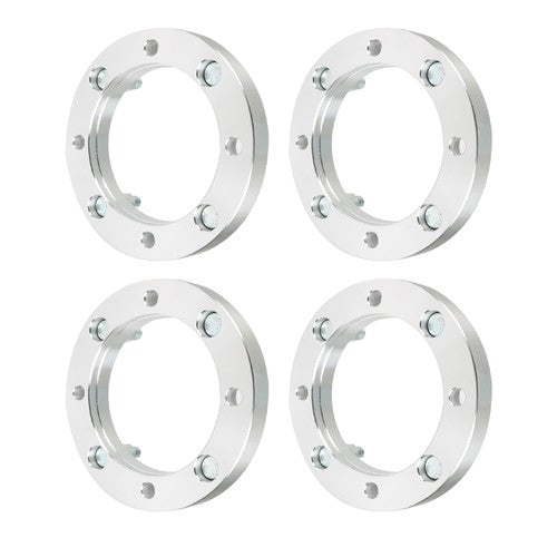 Solid Spare Silver 4Pcs Wheel Spacers 4x156 1" 131mm M12x1.5 For Polaris Polaris RZR 2015+