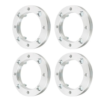 Solid Spare Silver 4Pcs Wheel Spacers 4x156 1" 131mm M12x1.5 For Polaris Polaris RZR 2015+