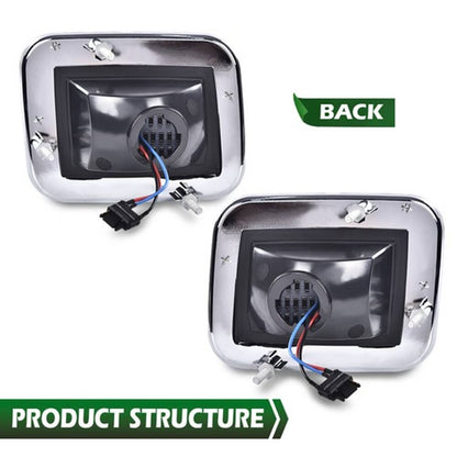 Solid Spare Fit For 2003-2009 Hummer H2 Amber Lens LED Front Turn Signal Light Parking Lamp