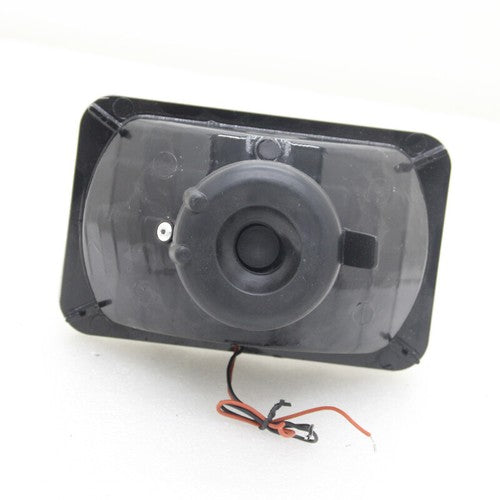 5" 4x6 inch Clear Lens Red LED Diamond Cut Semi Sealed Beam Projector Headlights