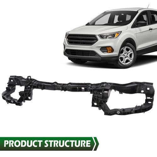 Solid Spare Radiator Support Upper Fit For 13-18 Ford C-MAX / 2013-2019 Escape Black