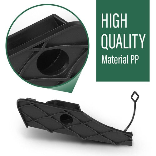 Solid Spare Front Bumper Tow Eye Hook Cover Cap Fit For 2013-2015 Mercedes GLK250 GLK350