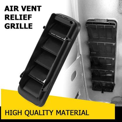Solid Spare Back Panel Air Vent Grille Relief For 1999-2021 Chevy Silverado GMC Sierra