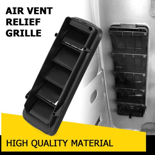 Solid Spare Back Panel Air Vent Grille Relief For 1999-2021 Chevy Silverado GMC Sierra