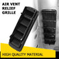 Solid Spare Back Panel Air Vent Grille Relief For 1999-2021 Chevy Silverado GMC Sierra