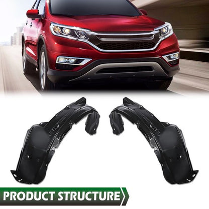 Solid Spare Fit For 12-16 Honda CRV CR-V Front Left+Right Fender Liner Splash Shield