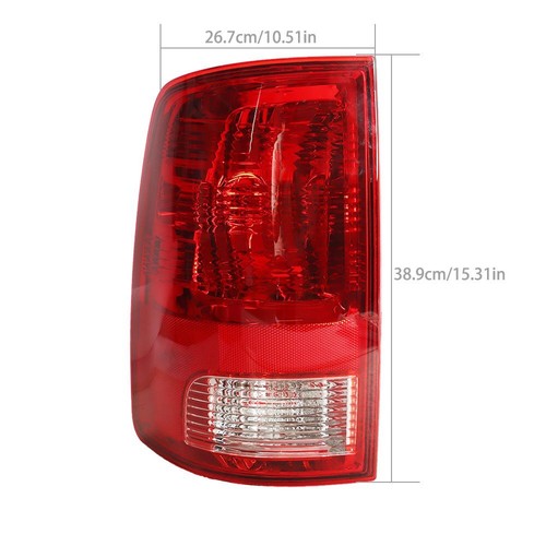 Solid Spare Fit For Dodge Ram 1500 2500 2009-2020 Driver Side Brake Lamp Tail Light Replace